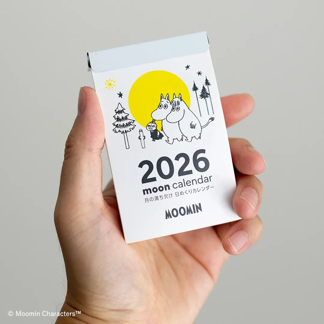 【2026年】ムーミン 月の満ち欠け 卓上日めくりカレンダー （小）