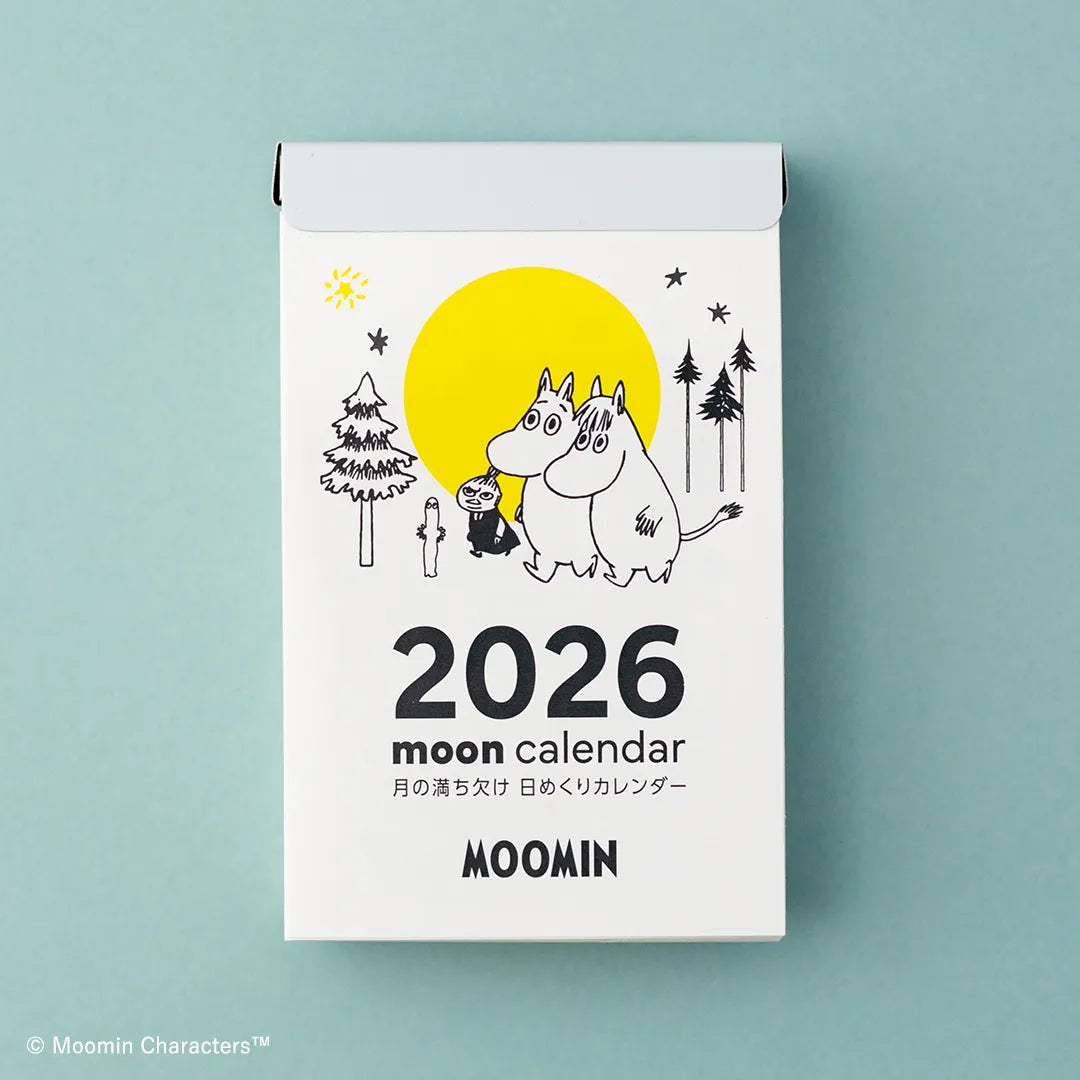 【2026年】ムーミン 月の満ち欠け 卓上日めくりカレンダー （小）