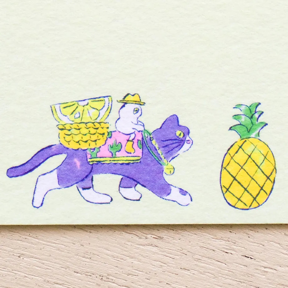 北澤平祐 / 一筆箋「くだものをはこぶみんな」