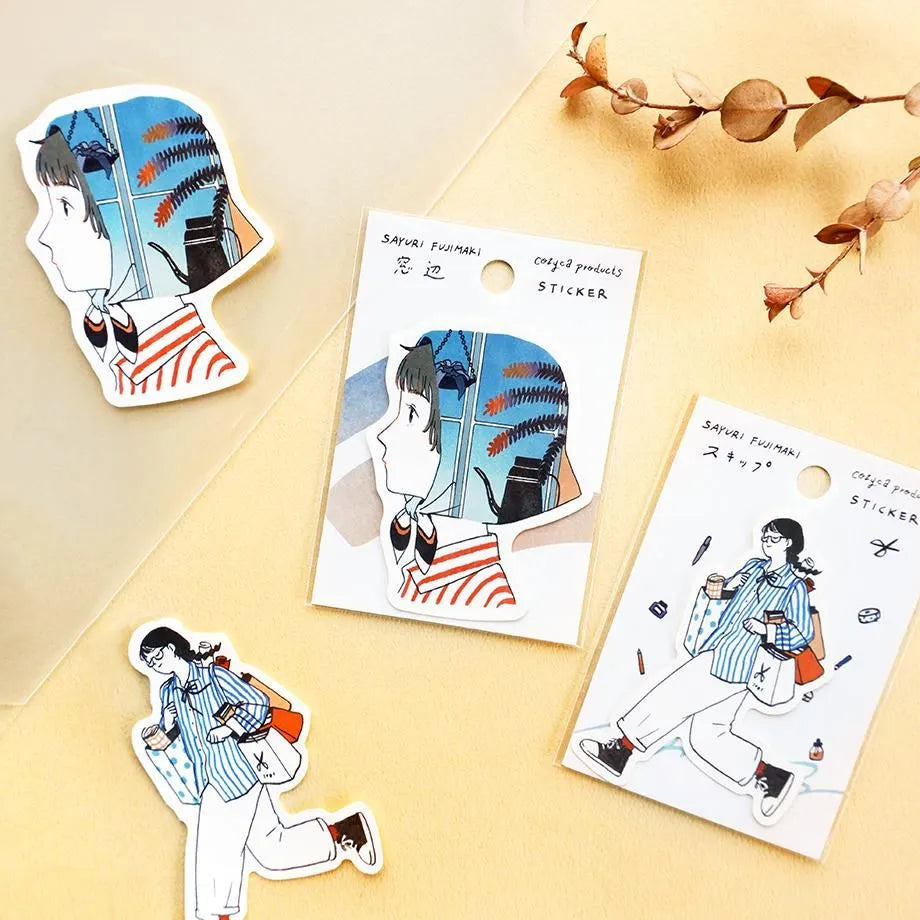 Sayuri Fujimaki / Vinyl Sticker - By the Window