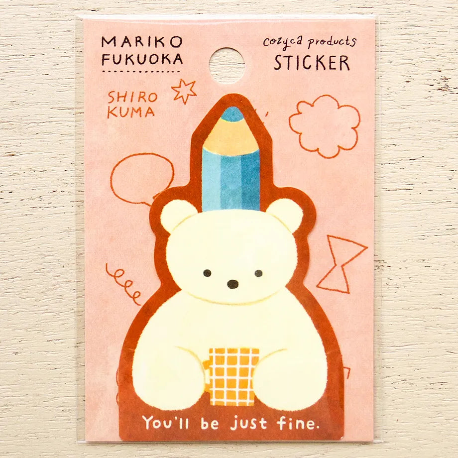 福岡麻利子 / ステッカー「SHIROKUMA」