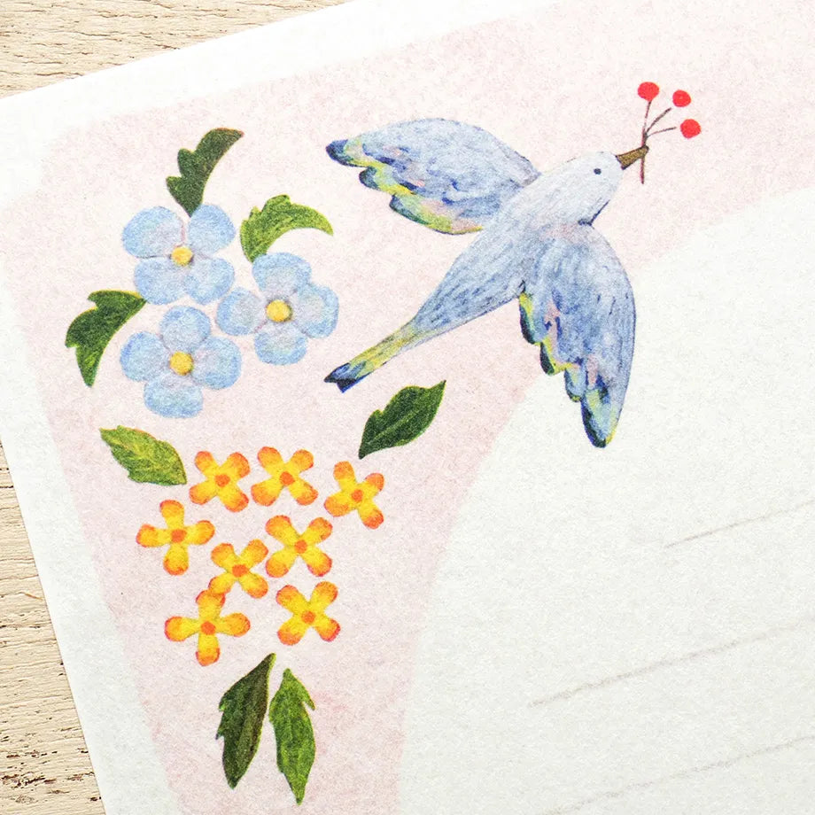 浅野みどり / レターセット「flower birds」