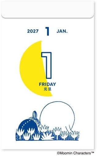 [2027] Moomin One-day-a-page Himekuri Calendar -Moon