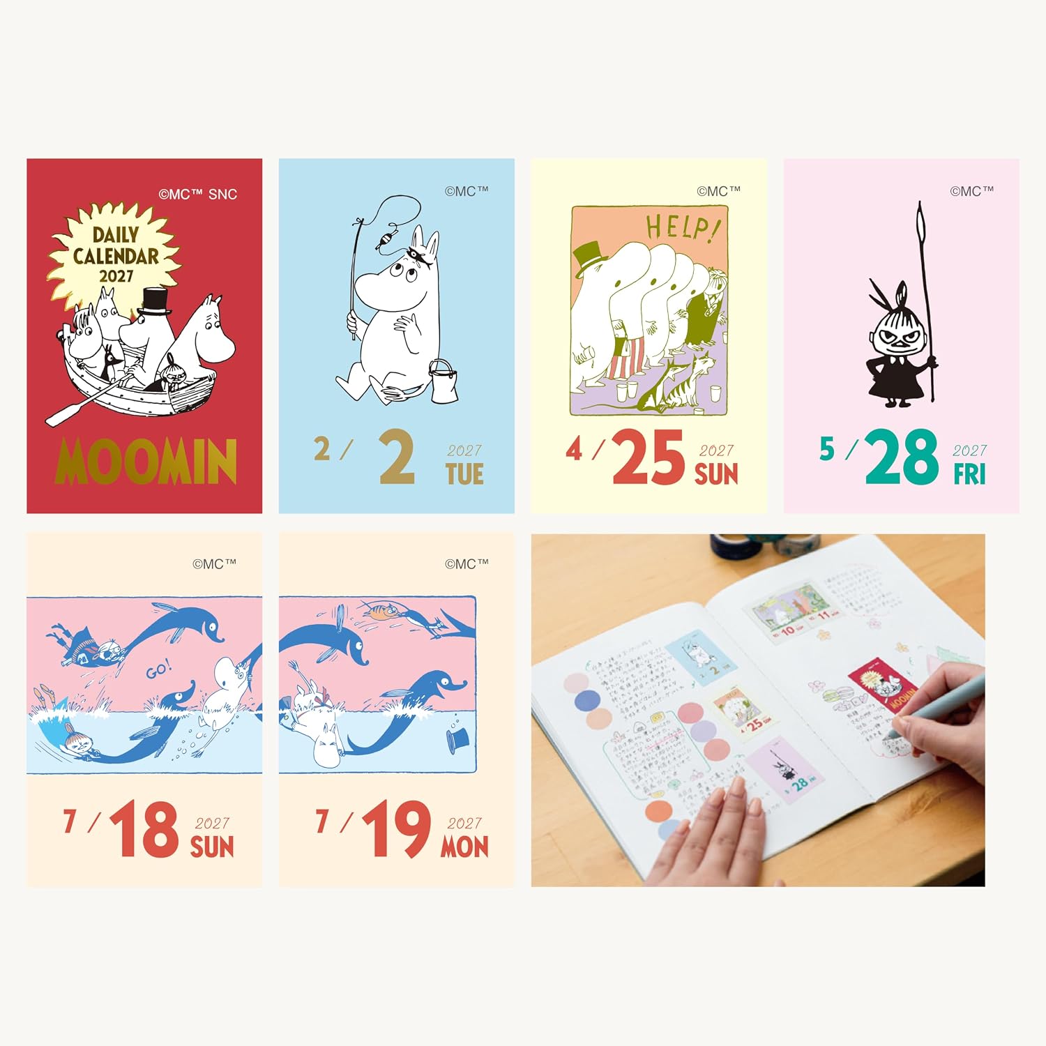 [2027] Moomin / Mini Himekuri Calendar - One-day-a-page