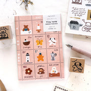 Mariko Fukuoka / A6 Stamp Notebook - tiny note