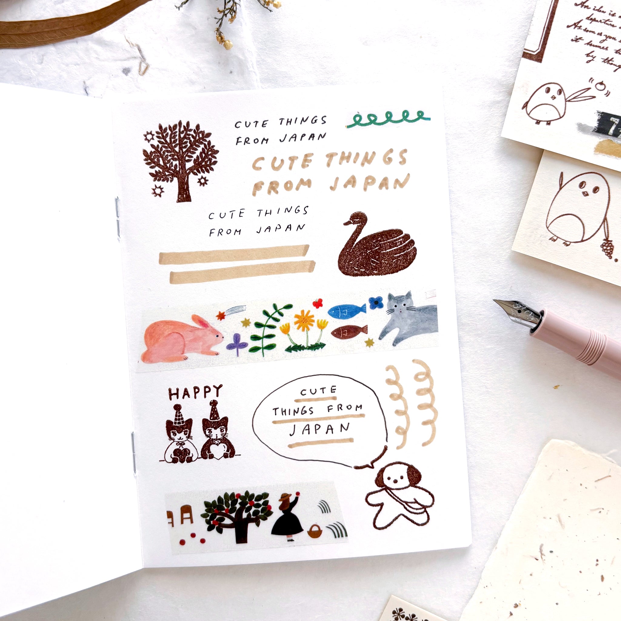Mariko Fukuoka / A6 Stamp Notebook - tiny note