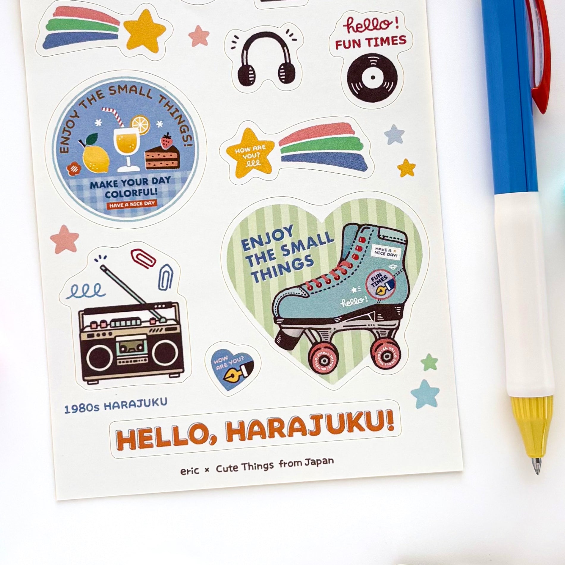 【限定】eric / シール「Hello, Harajuku!」