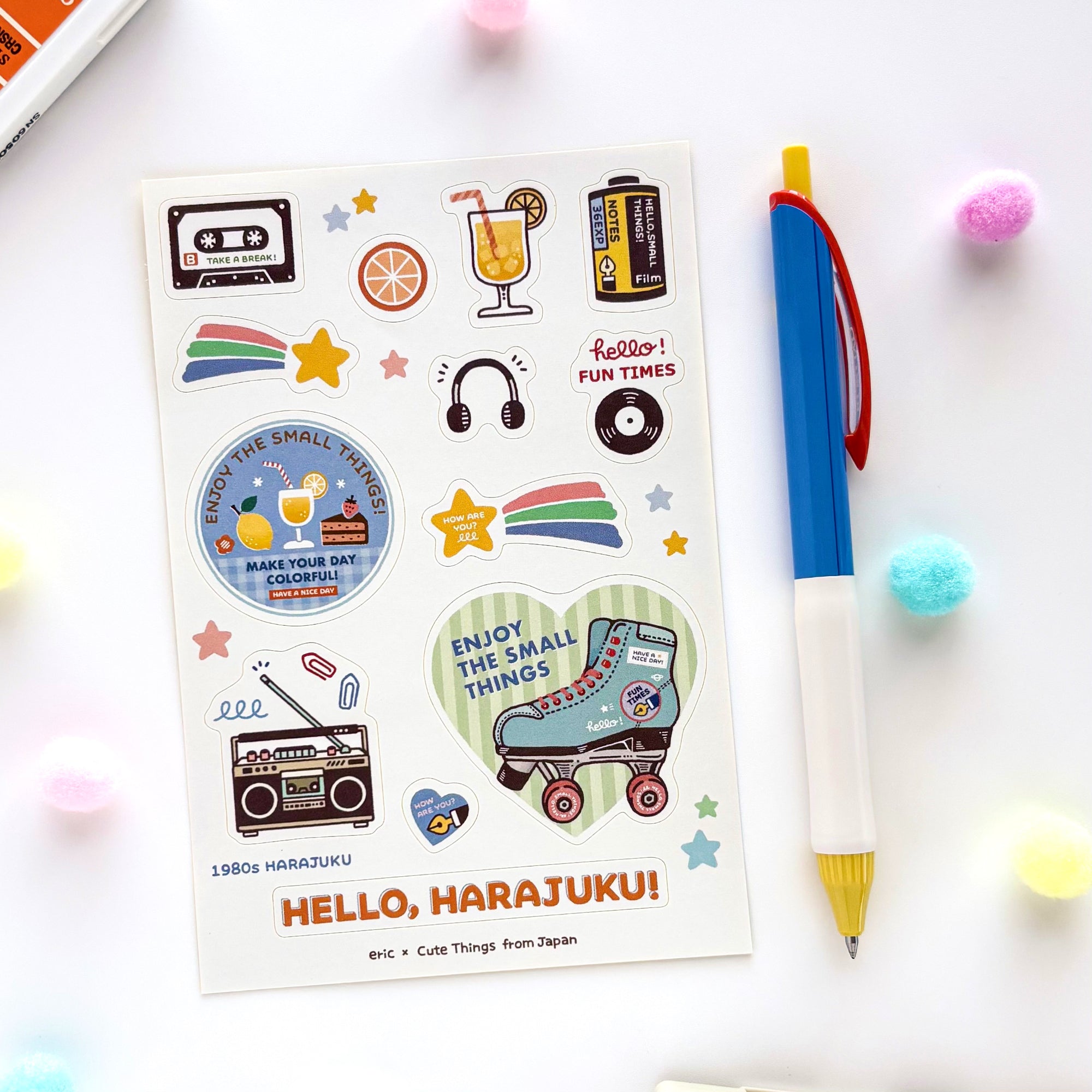 【限定】eric / シール「Hello, Harajuku!」