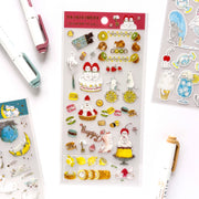 Tocorocomugi / Foil-stamped Stickers - Sweets Time