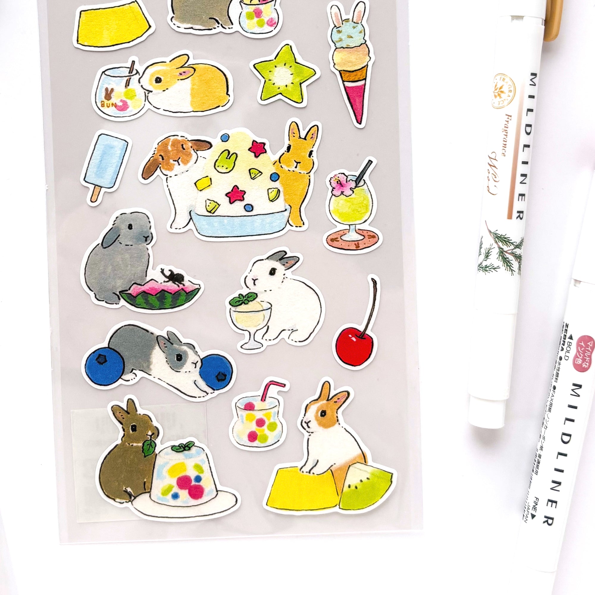 Shinako Moriyama / Stickers - Summer Bunny