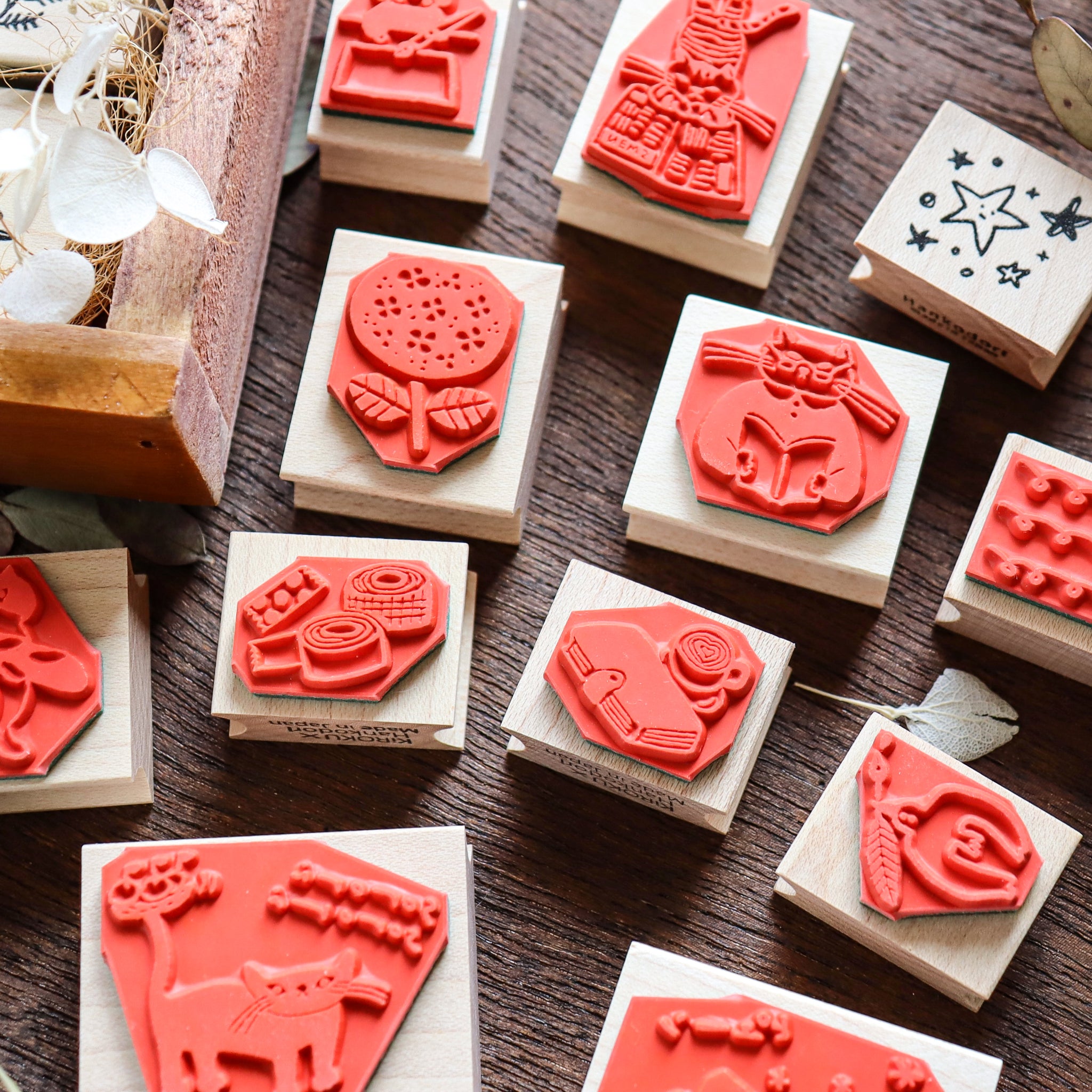 Hankodori / Rubber Stamp - Japanese Lunch