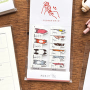 Sheet Peritte Masking Tape Stickers - Hanging & Peeking