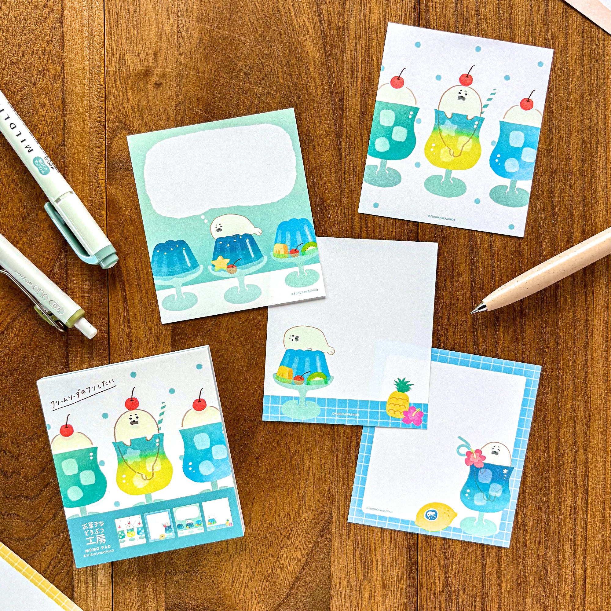 Summer Limited / Memo Pad - Soda and Seal