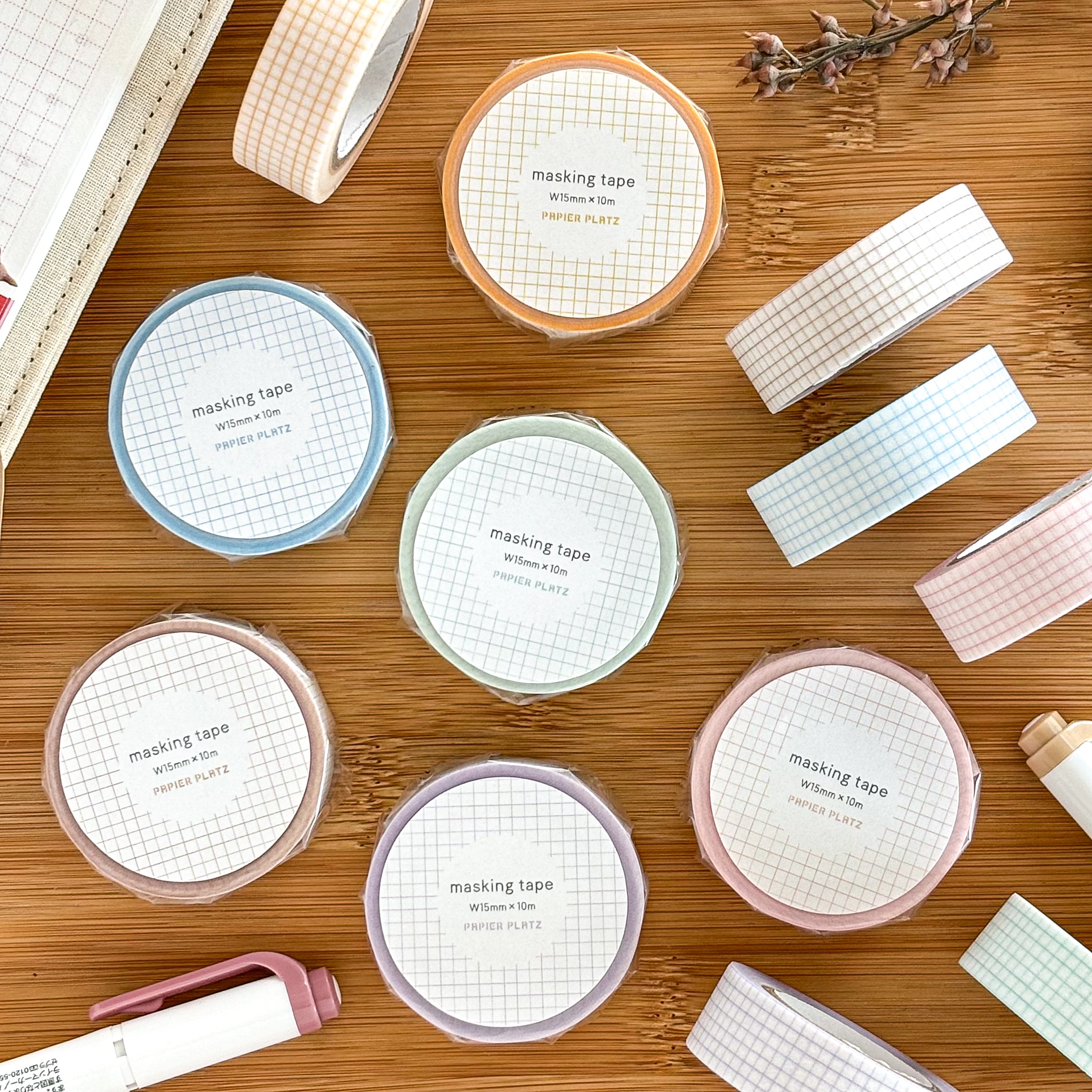 Papier Platz / Washi Tape - Grid Purple