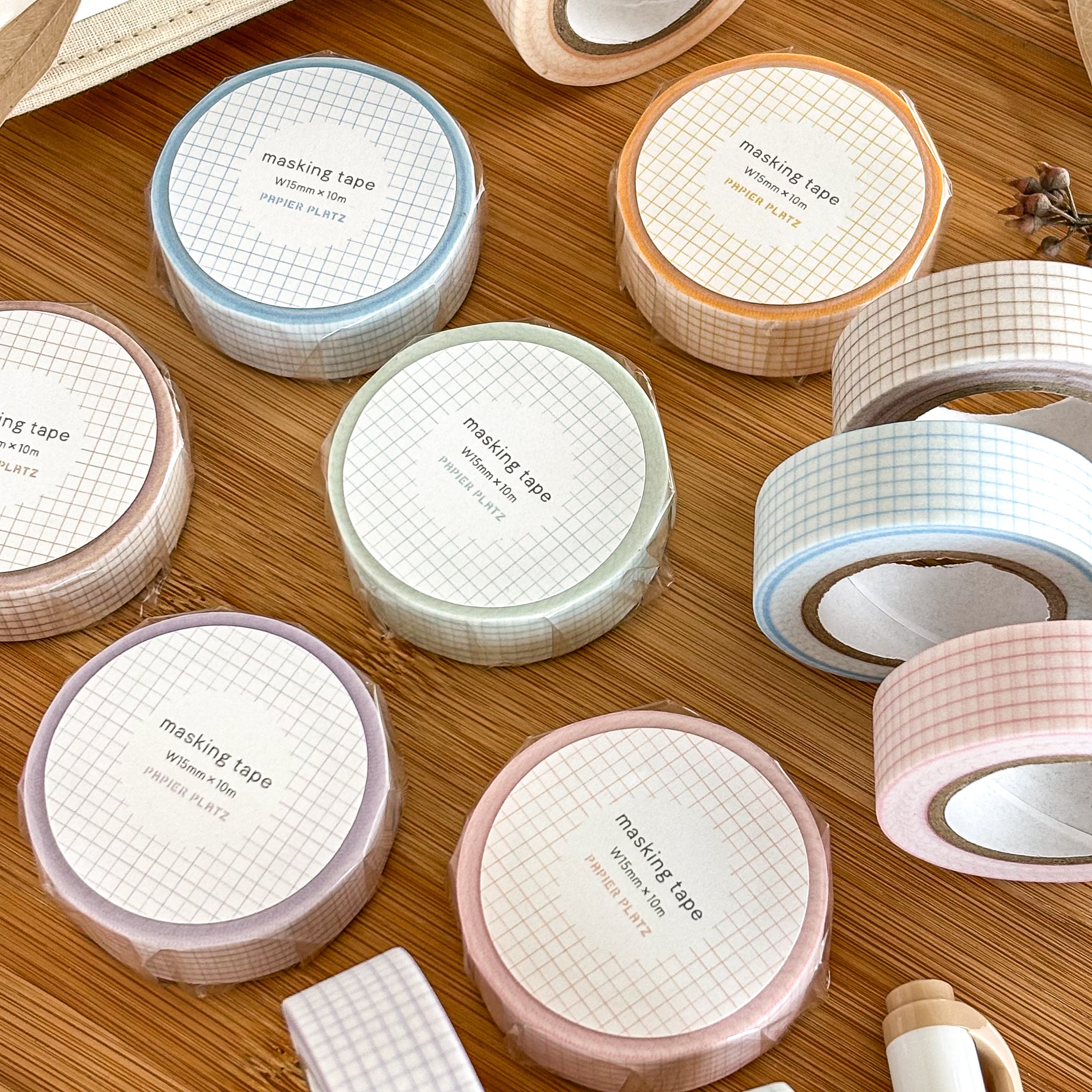 Papier Platz / Washi Tape - Grid Sky Blue