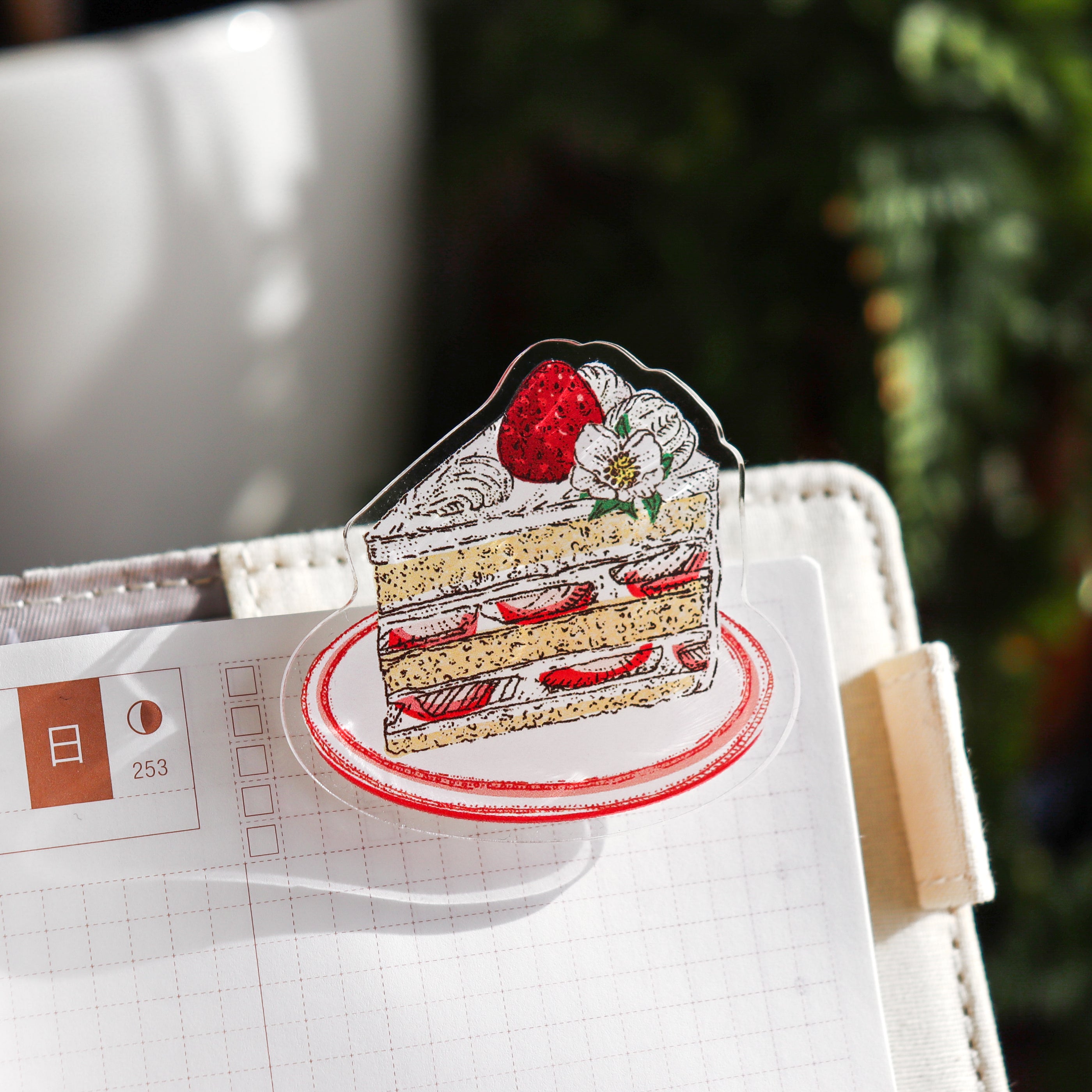 いのうえ彩 / アクリルクリップ「ショートケーキ」