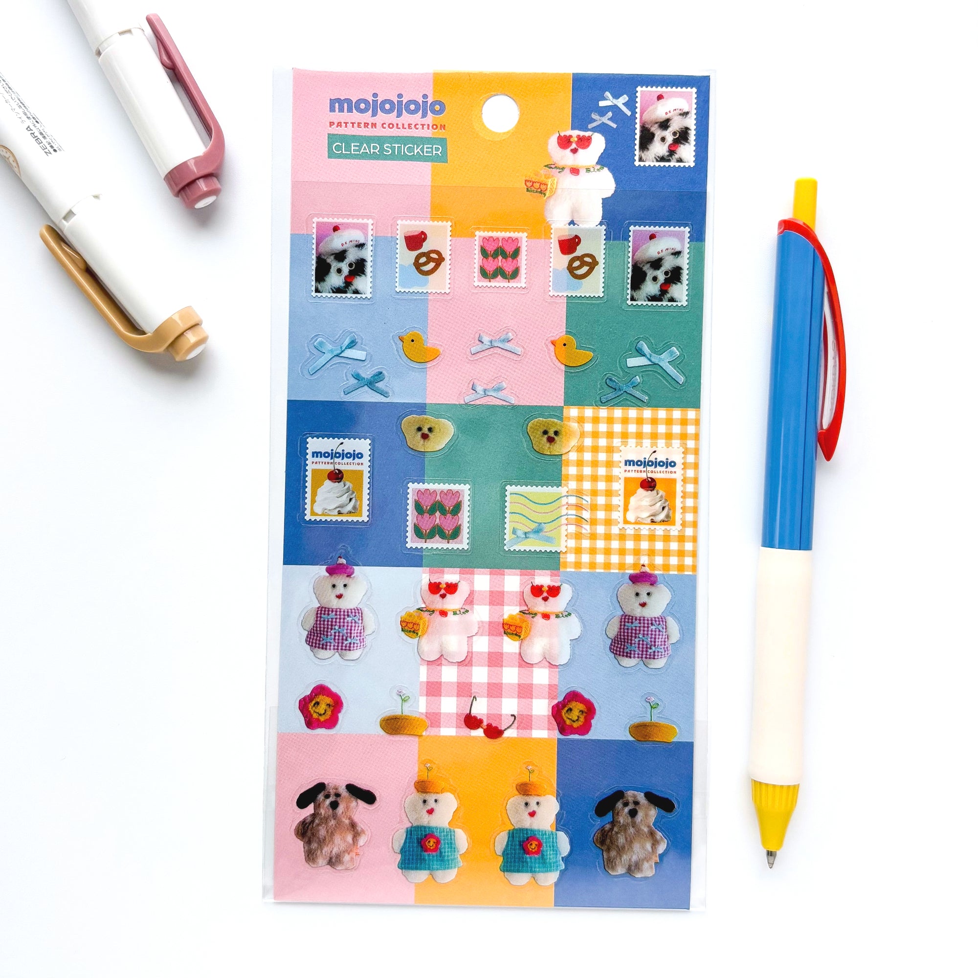 mojojojo / シール（blue & pink)