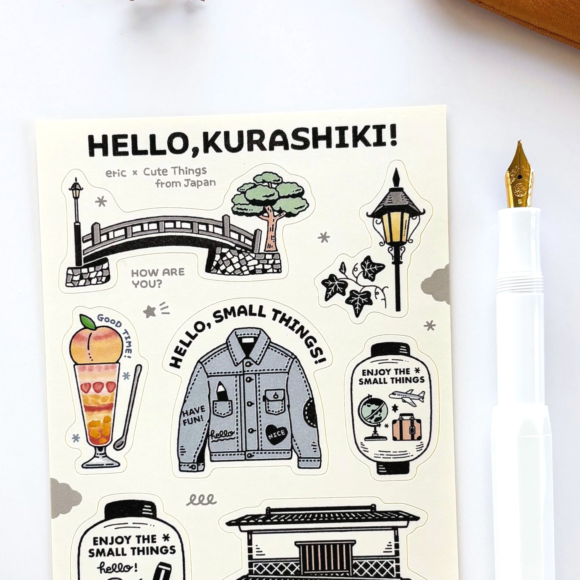 【限定】eric / シール「Hello, Kurashiki!」
