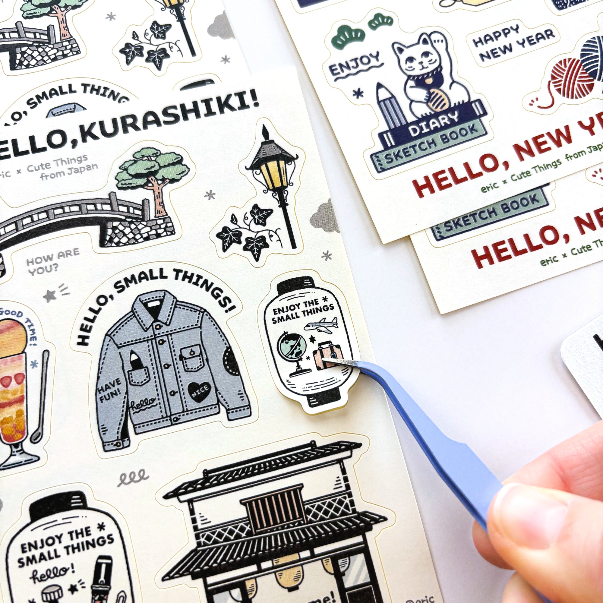 【限定】eric / シール「Hello, Kurashiki!」
