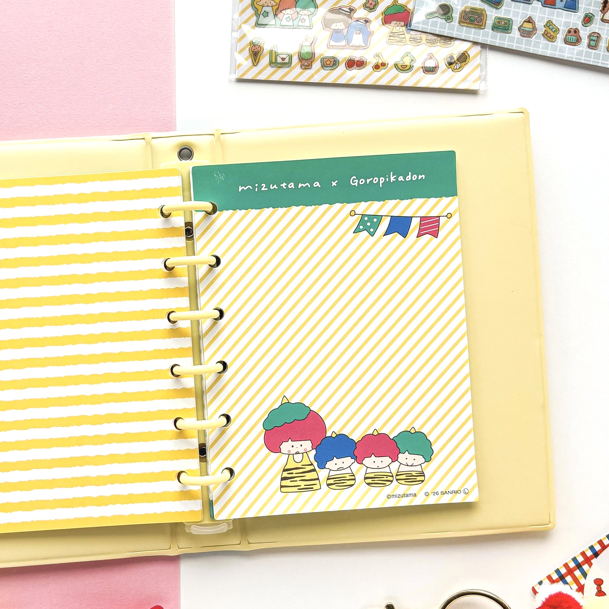 [Limited Edition] mizutama / Sticker Storage File (yellow)
