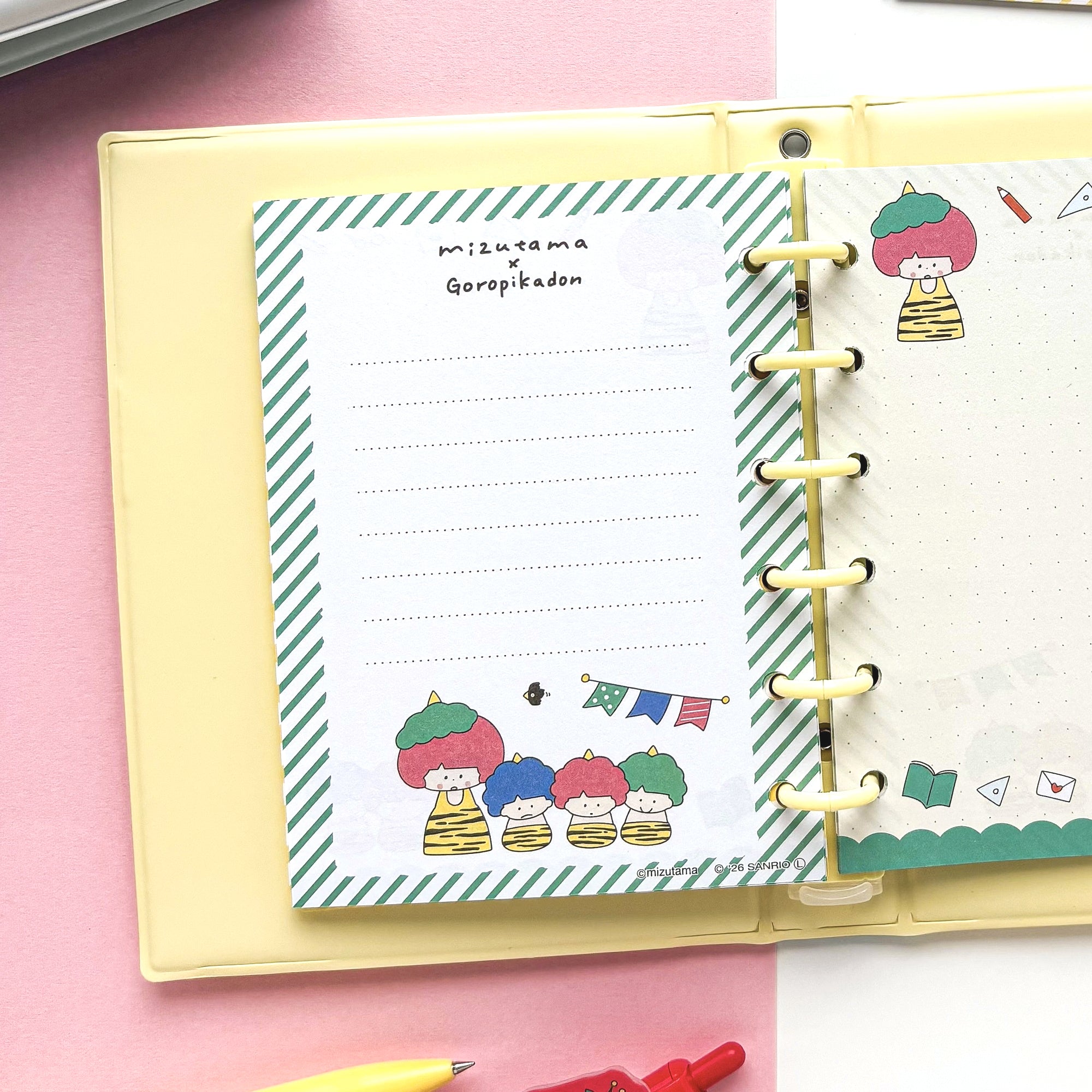 [Limited Edition] mizutama / Sticker Storage File (yellow)