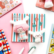[Limited Edition] mizutama / Fluffy Plush Badges (white)