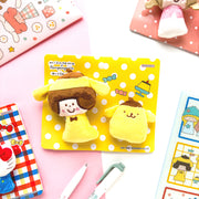 [Limited Edition] mizutama / Fluffy Plush Badges (yellow)