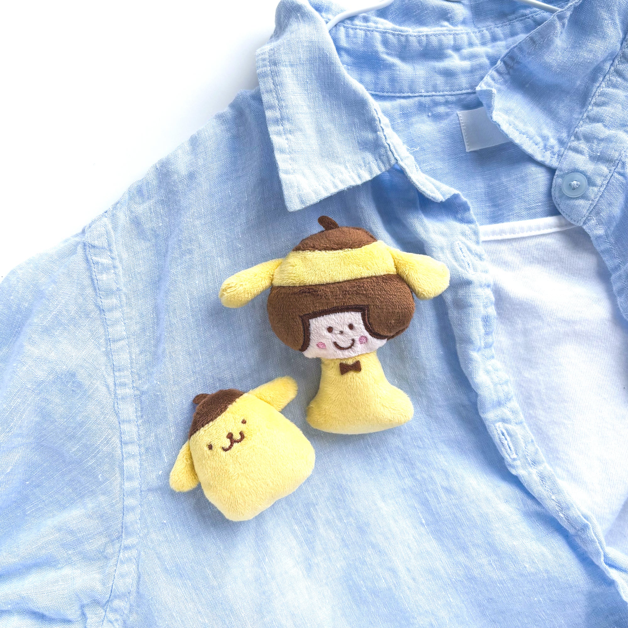 [Limited Edition] mizutama / Fluffy Plush Badges (yellow)