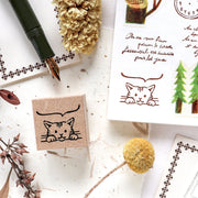 Midori Asano / Rubber Stamp - Meow