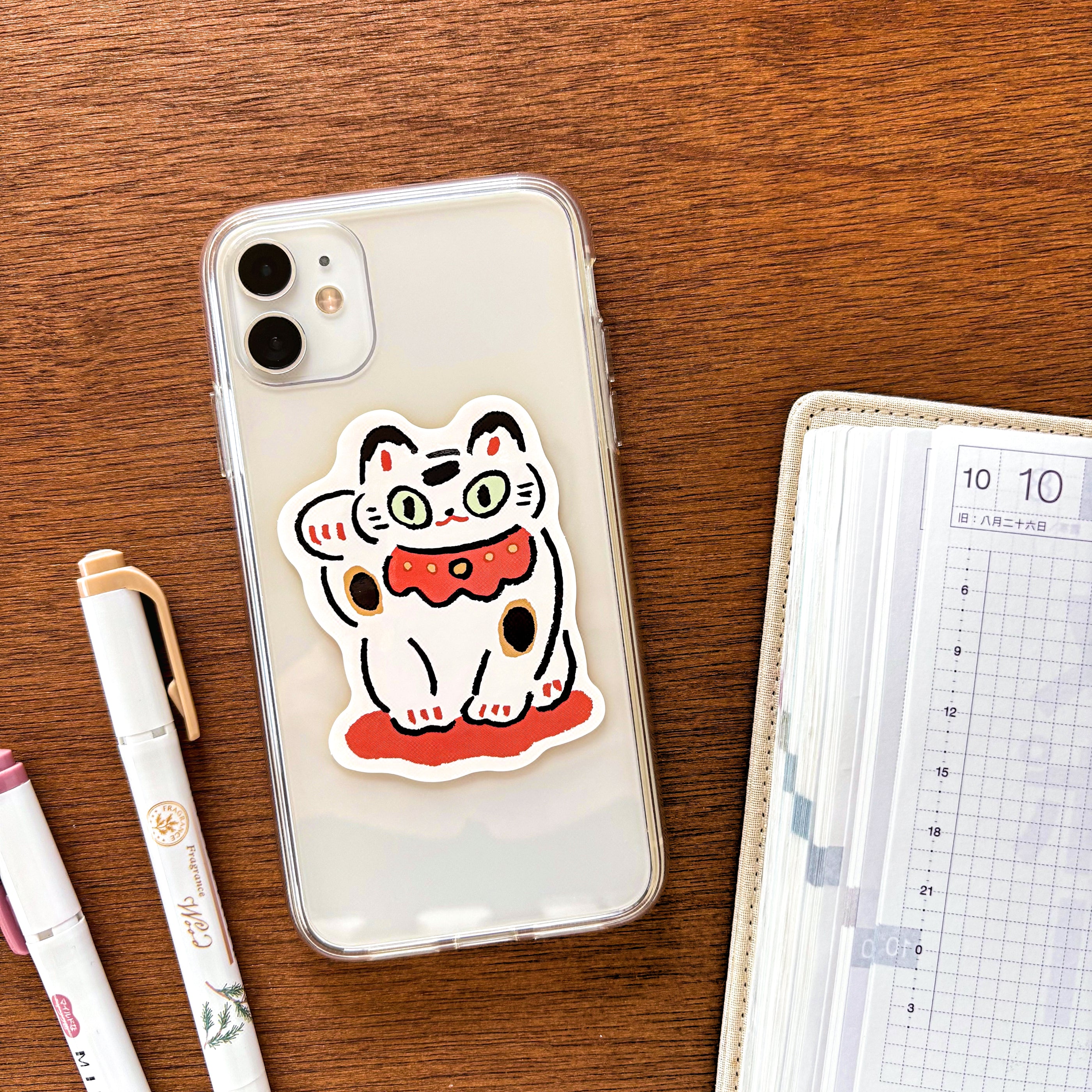 高旗将雄 / ステッカー「まねきねこ」