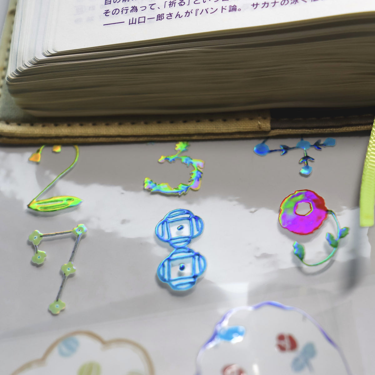 Seitosha / Foil-Stamped Clear Roll Stickers