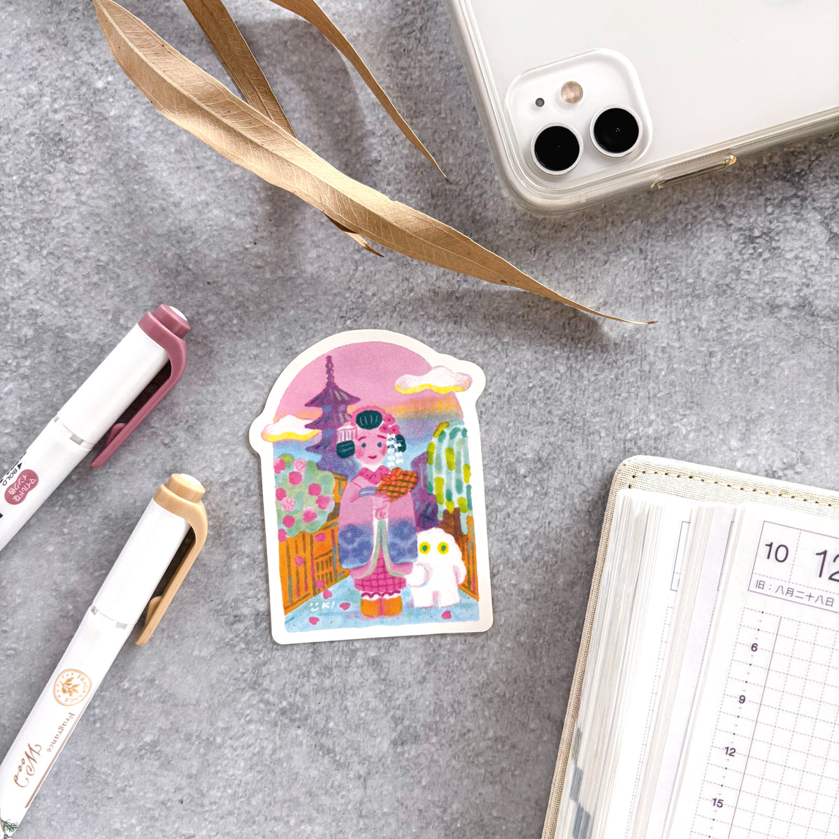 Yuki Itoi / Vinyl Sticker - Maiko in Kyoto
