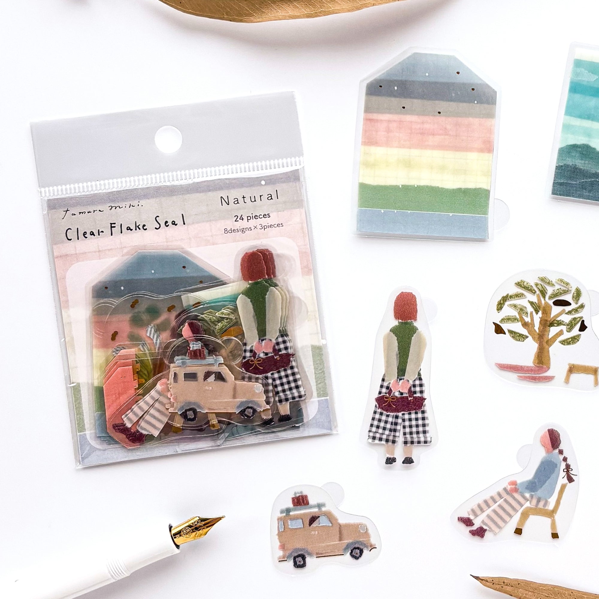 Miki Tamura / Flake Stickers - Natural