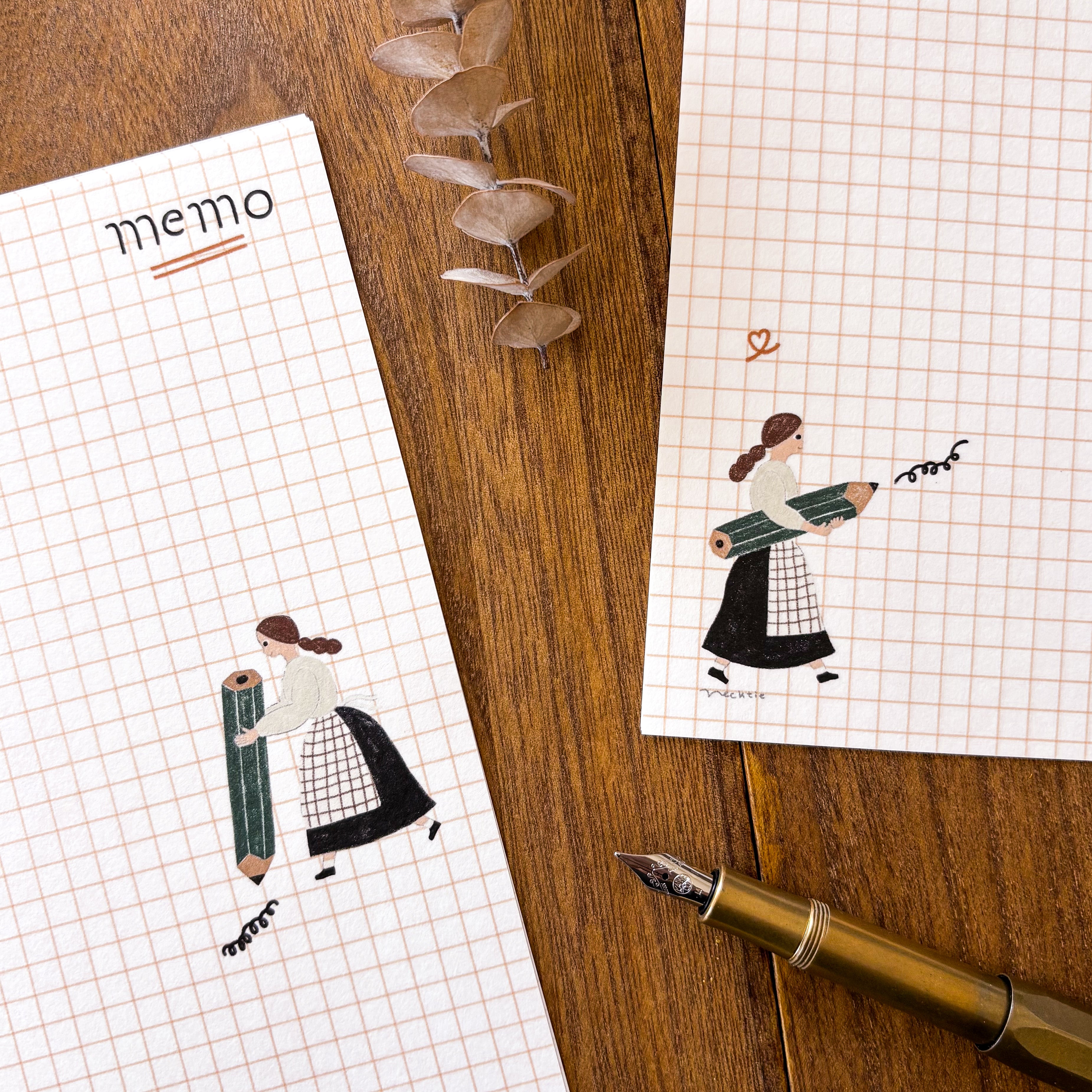 ネクタイ/ レターセット「Memo」