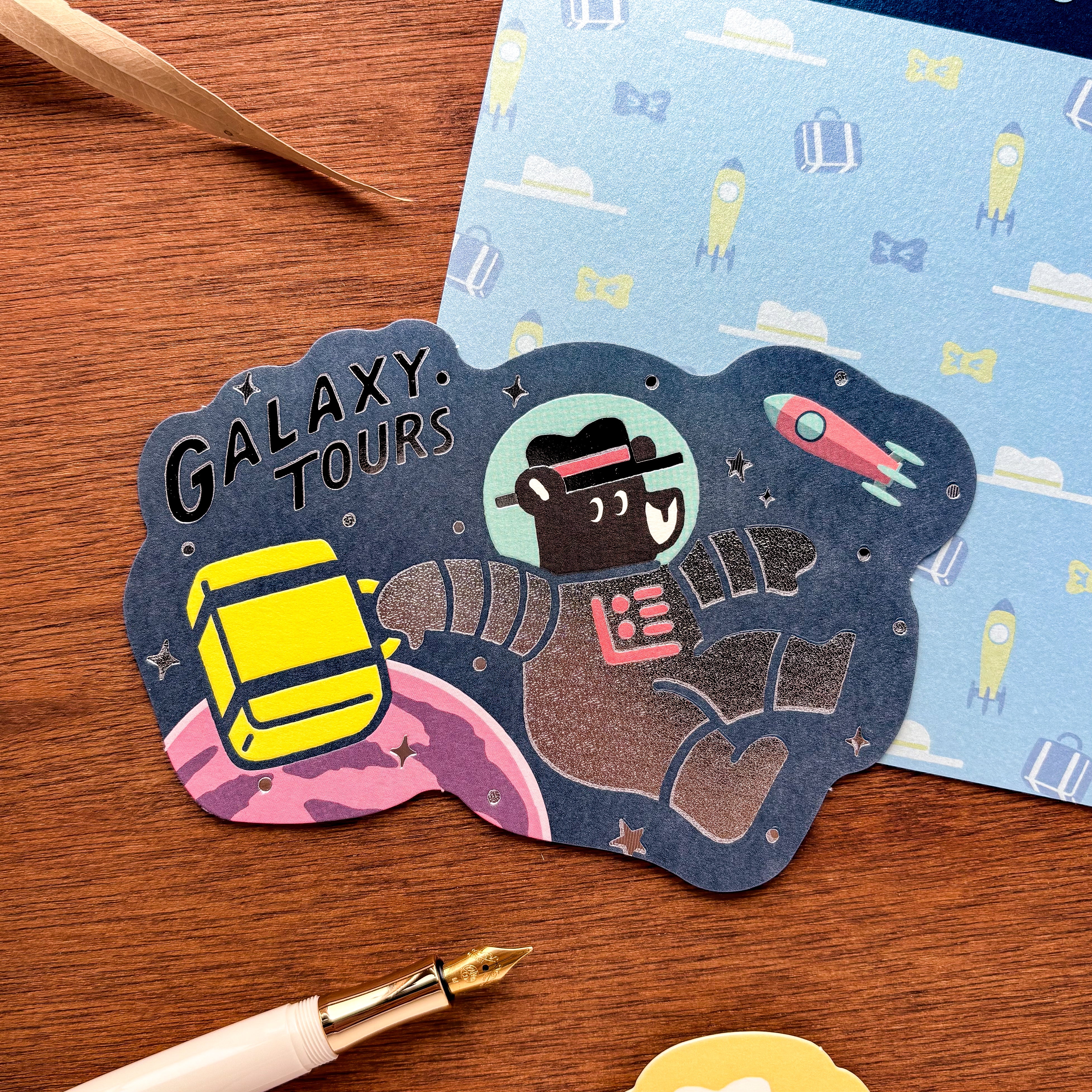Obi1 / Shiny Die-cut Postcard - GALAXY TOURS
