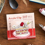 いのうえ彩 / アクリルクリップ「ショートケーキ」
