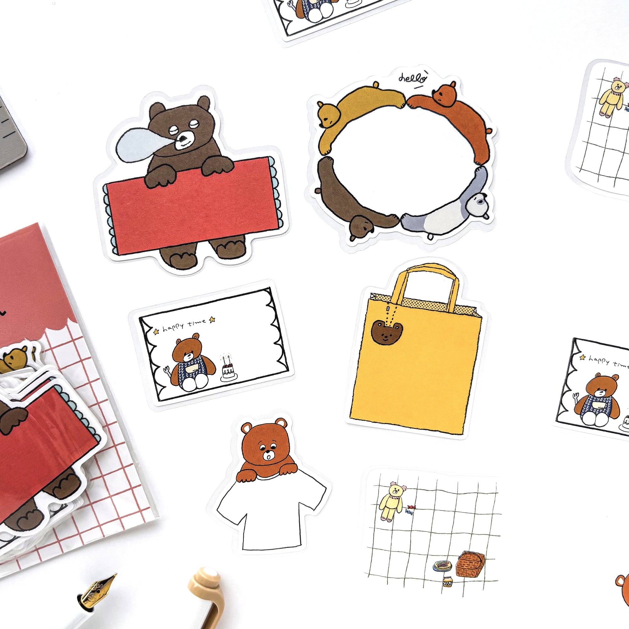 Nico Recope / フレーク付箋「nico animals」