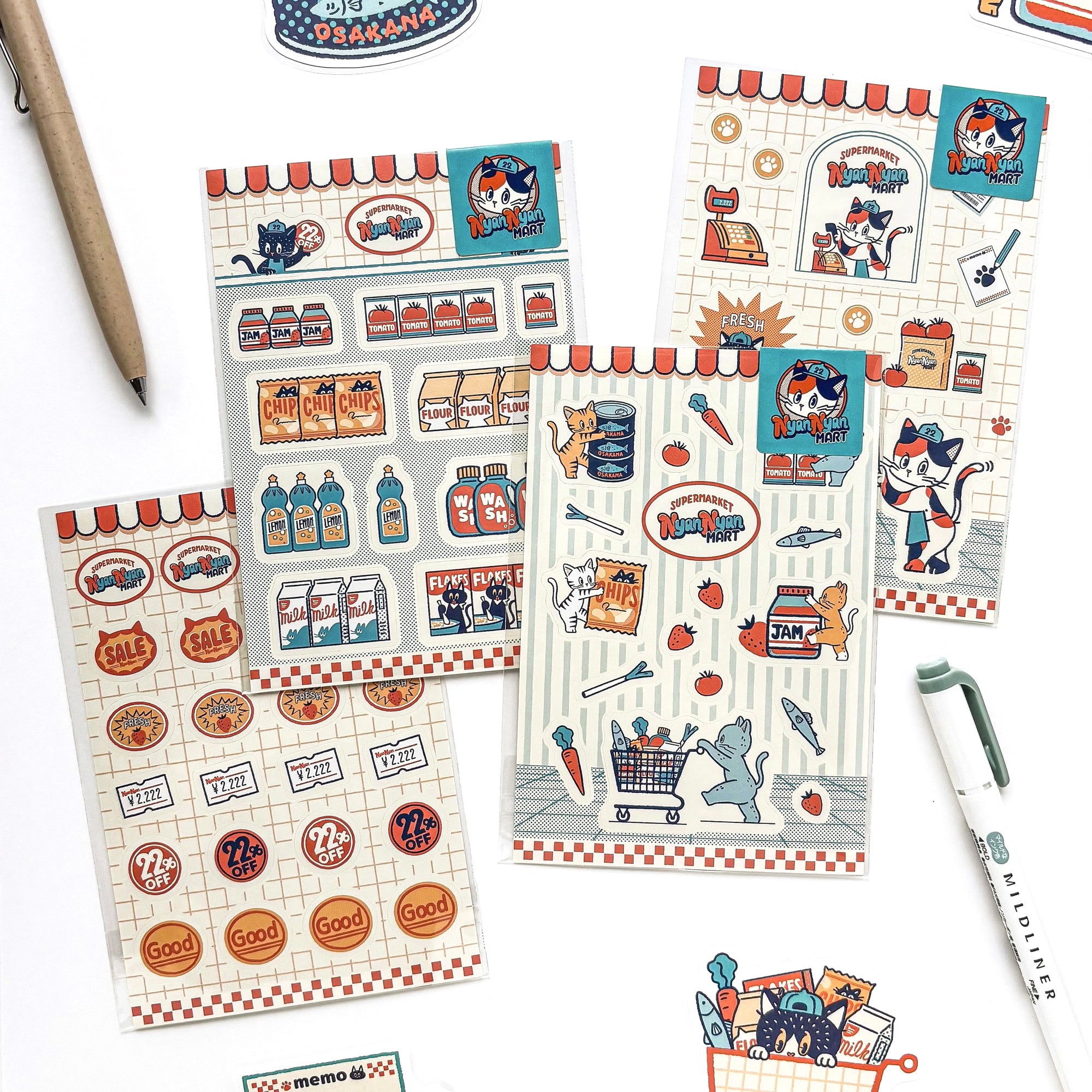 Obi1 / Nyan Nyan MART Stickers - STAFF
