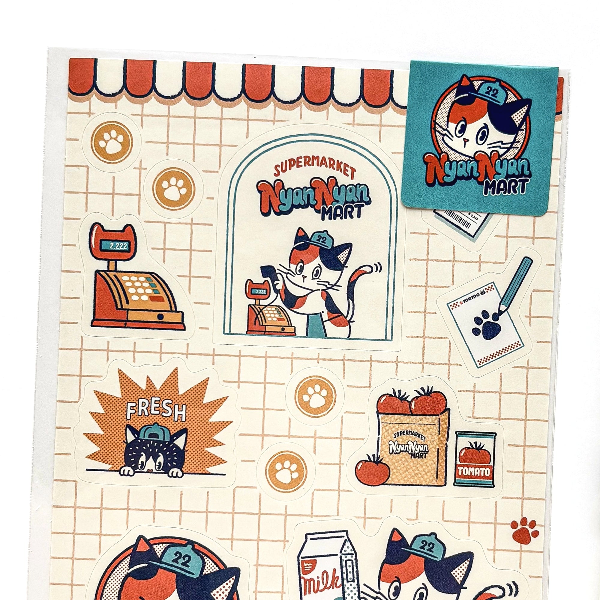 オビワン / シートシール「SUPER MARKET STAFF」