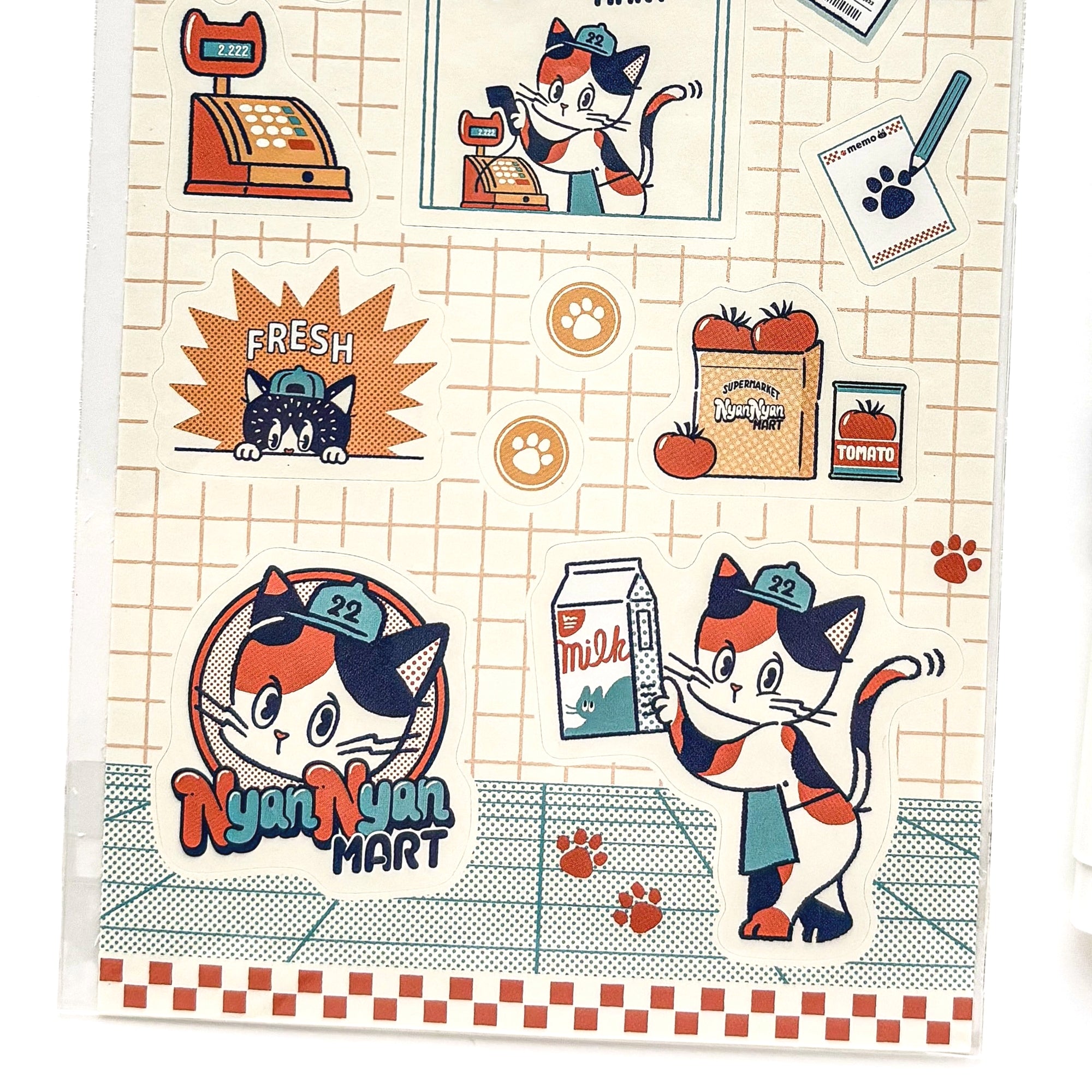 Obi1 / Nyan Nyan MART Stickers - STAFF