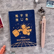 Obi1 / Passport Style Notebook - Galaxy Tours (blue)