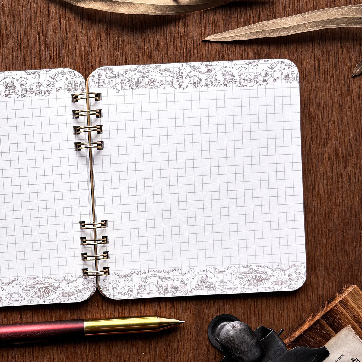 Kuusoogai / Small Ring Notebook - The Stationery Town Loved by Travelers