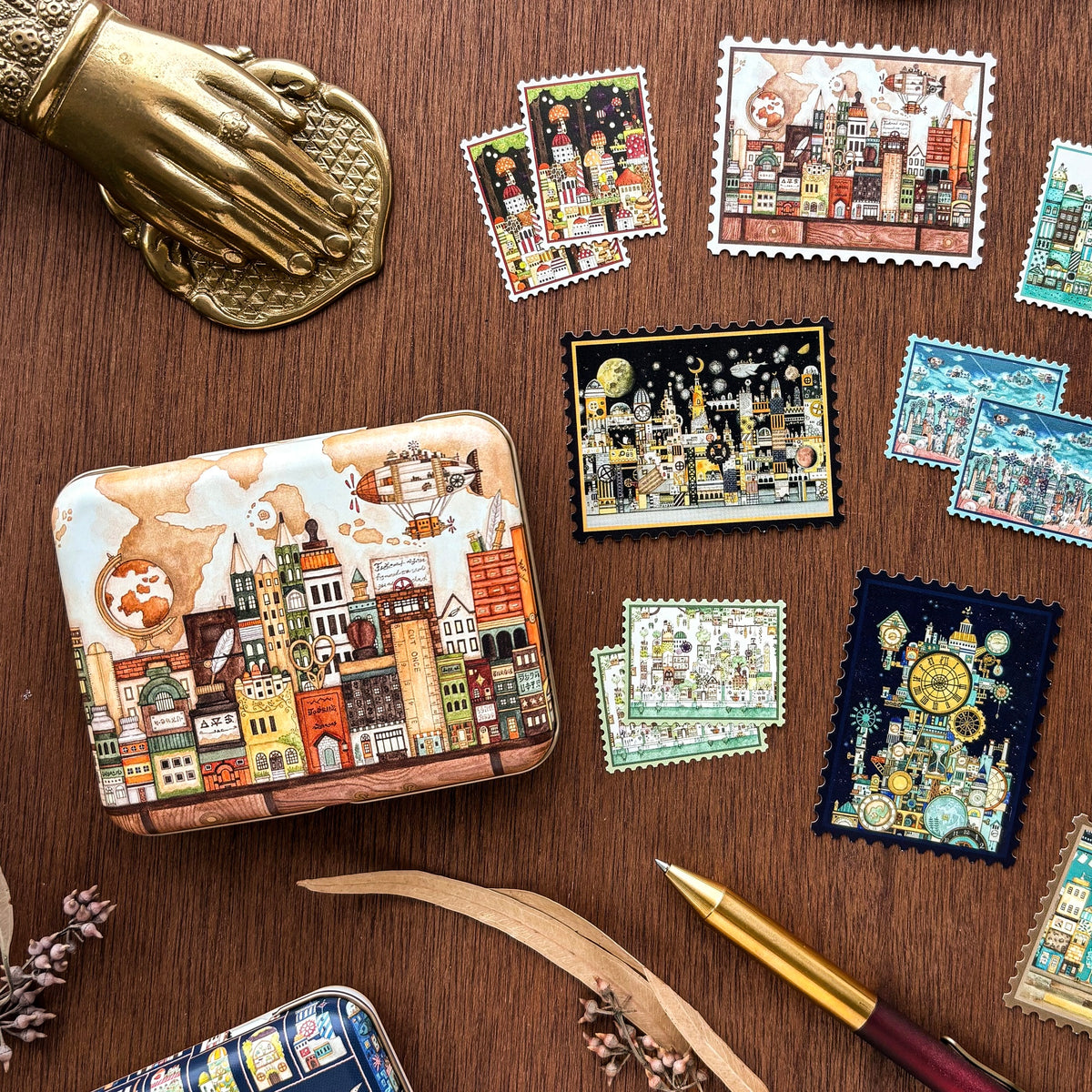 Kuusoogai / Flake Stickers Set - Fantasy Towns Collected by Travelers