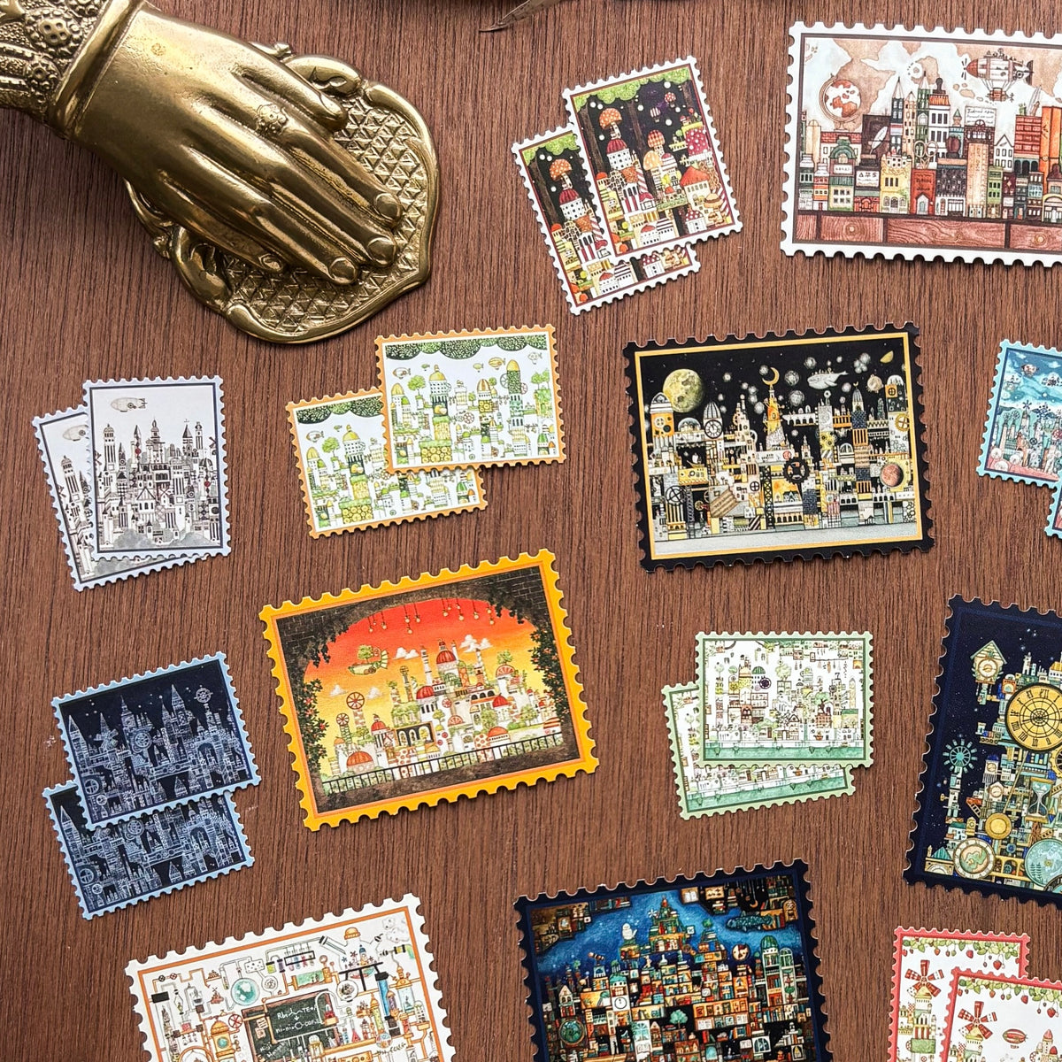 Kuusoogai / Flake Stickers Set - Fantasy Towns Collected by Travelers