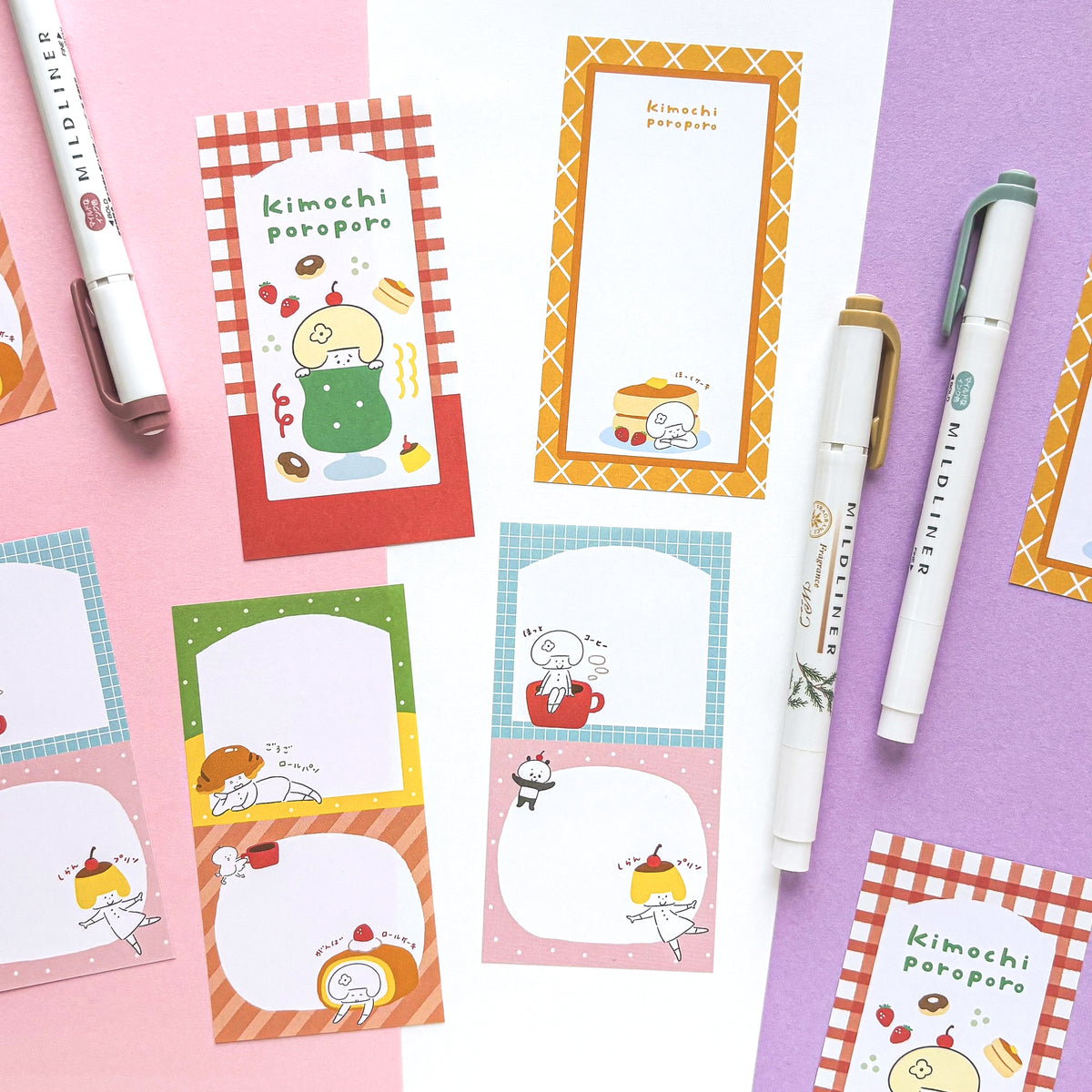 [Limited Edition] mizutama / Slim Memo Pad - Cafe