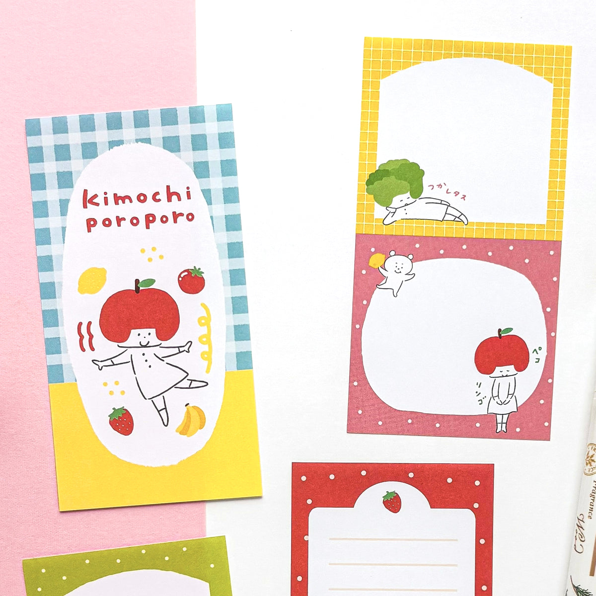 [Limited Edition] mizutama / Slim Memo Pad - Vegetable