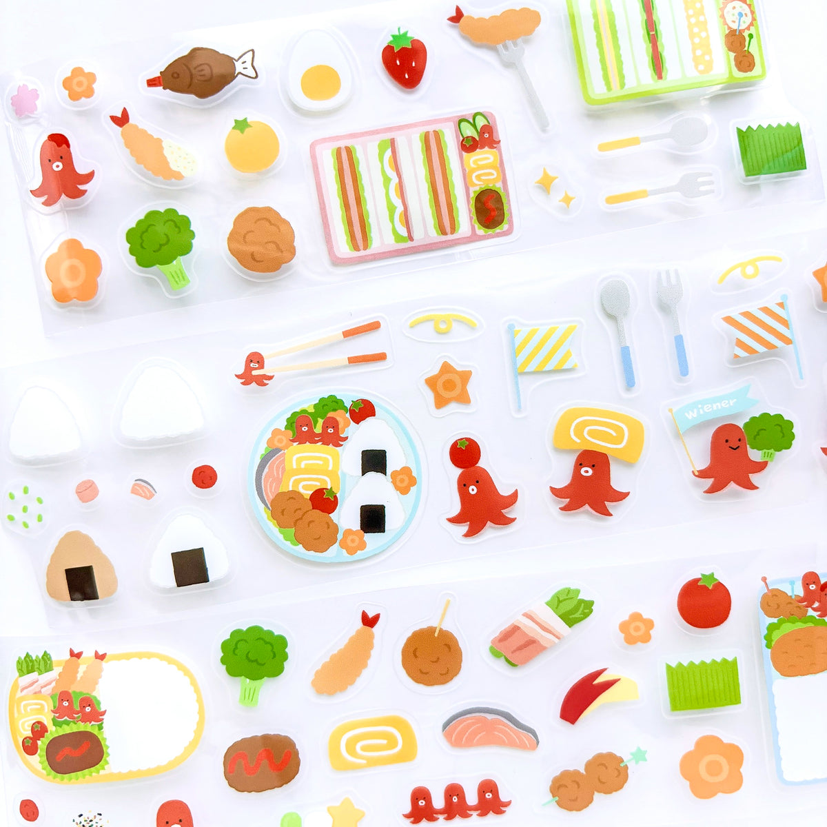 クリアロールシール「お弁当」
