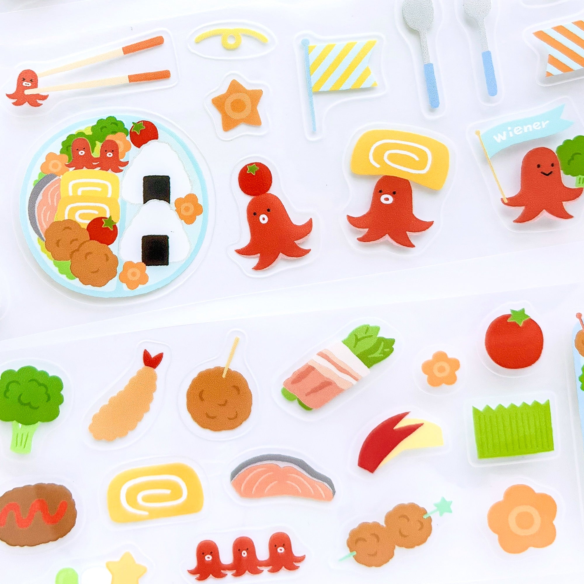 クリアロールシール「お弁当」