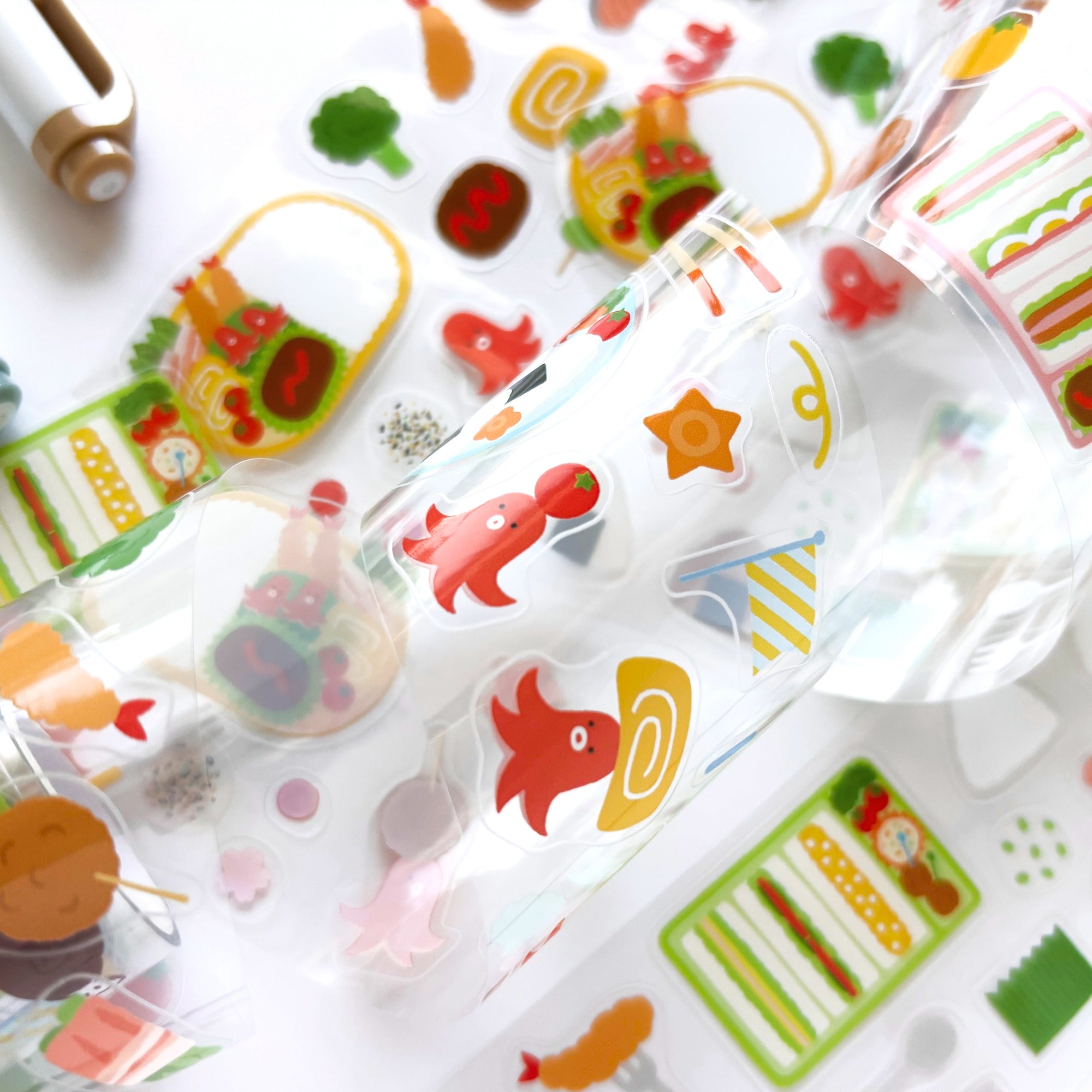 クリアロールシール「お弁当」
