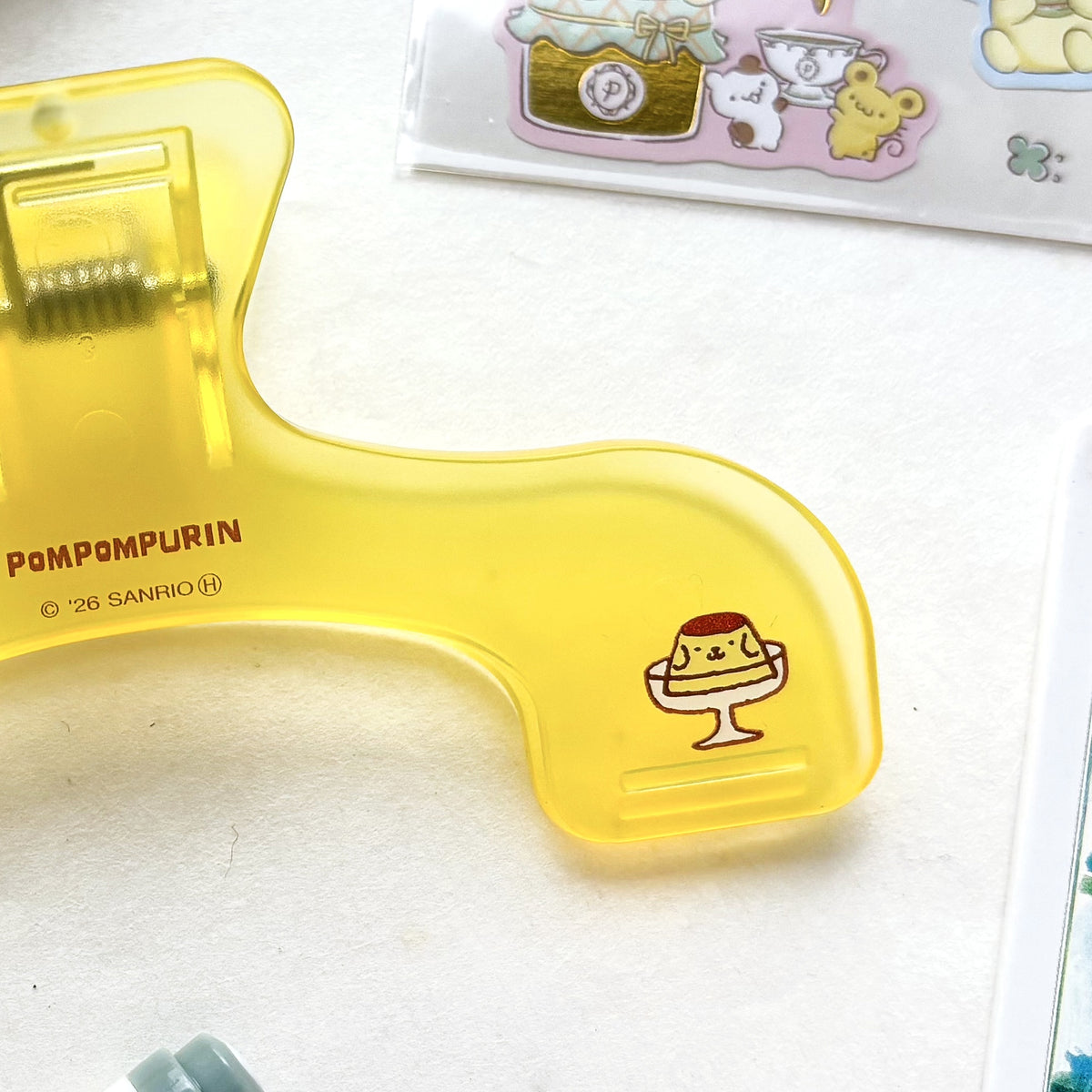 ウカンムリクリップ「ポムポムプリン」